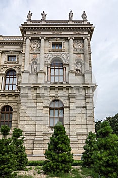 Close up of part of the Natural History Museum Vienna