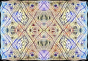 close-up of pastel colored batik pattern