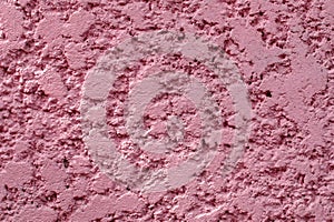 Close up pastel pink concrete wall texture background