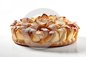 A close up of a pastry on a plate. AI generative image photo
