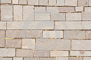 Close-up of pavement texture pattern on walkway for wallpaper