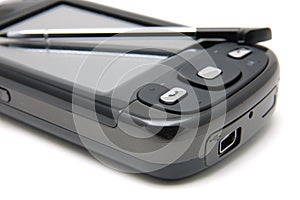Close up of pda phone
