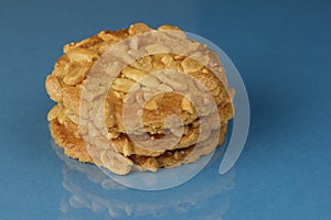 Close-up of peanut butter cookies