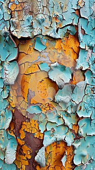 Close-up of peeling paint on a wall