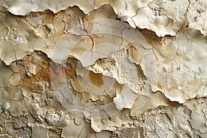 Close up of peeling paint on a wall macro nature wallpaper background