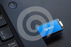 Close-up of a pen drive