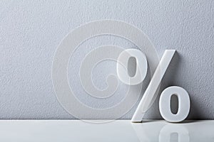 Close-up Of A Percentage Sign