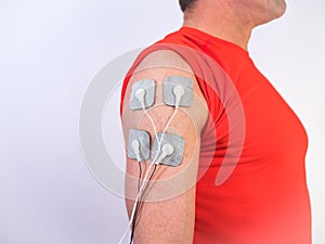 Close-up Of Person With Electrodes