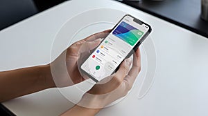 Mobile Banking App on Smartphone
