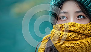 Close up of person showing intense anticipation while gazing towards distant horizon