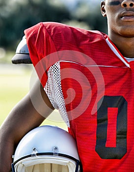 Close up photo of American Football Player