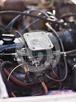 Close-up photo of filter installed on the carburetor