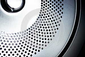 Close up photo of inside dryer machine drum