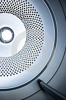Close up photo of inside dryer machine drum