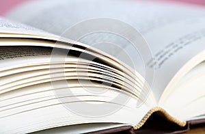Close up photo of Open book