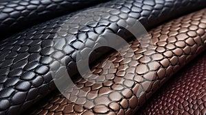 Exquisite Craftsmanship: 3d Synthetic Leather With Figura Serpentinata Patterns photo