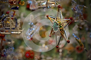 Christmas decoration in the shape of star