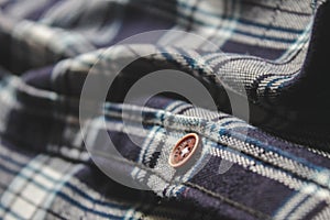 close up photo of square pattern shirt