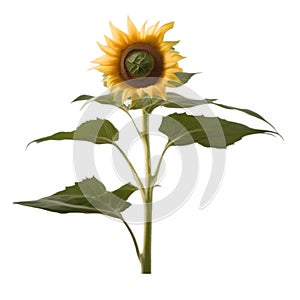 Close-up photo of Sunflower. Ai-Generated.