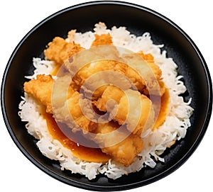 Close-up photo of Tempura food. Ai-generated.