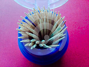 A close up photo of a toothpick