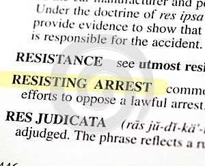 resisting arrest photo