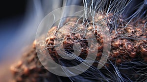 Macro Photography Of Hair On Human Hip photo