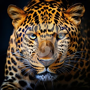 Vibrant Leopard Print Image In Stunning 8k Resolution photo