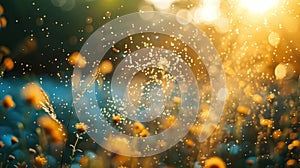 Airborne Allergens: Pollen Particles Causing Allergy Symptoms