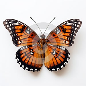 Close-up Photograph Of A Stunning Orange And Black Butterfly