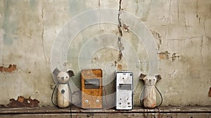 Close-up Photograph Of Walkmans In Front Of Wall By Sam Toft