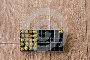 Guns ammunition packaging.