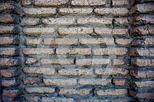 Close-up photography of a red bricks wall.