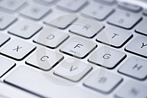 Close up photos of laptop keyboard