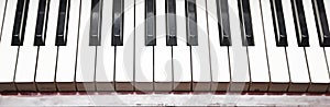 Close-up of piano key