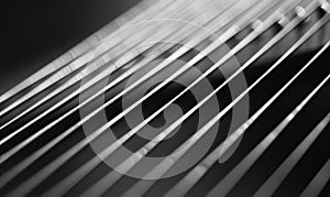 Close-up of a piano strings, shallow depth of field