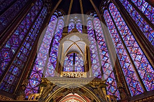 Altar in Sainte-Chapelle, Paris, France