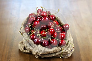 Close up of pile of cherries