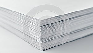 Close-Up Of A Pile Of Documents On A White Surface