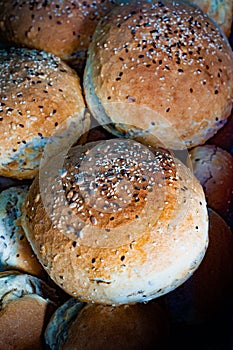 Multigrain Indian Brun Pav bread Loaves photo