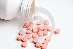 close up of pills, Medicines for health or treatment of illnesses