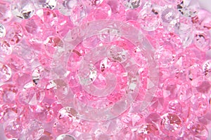 Close up of the pink diamonds