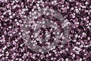 Close up of pink sequin background