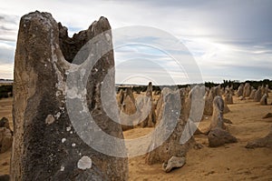 Close up of pinnacle in the desert