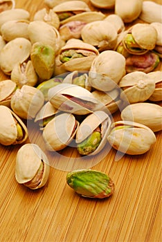 Close up of pistachio nuts