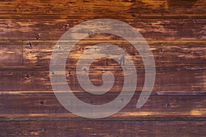 Close up plank wood table floor with natural pattern texture. Empty wooden board background