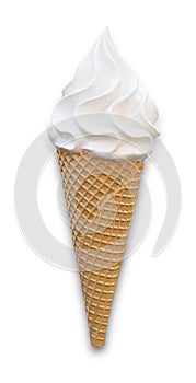 Close-up of a plastic ice-cream photo