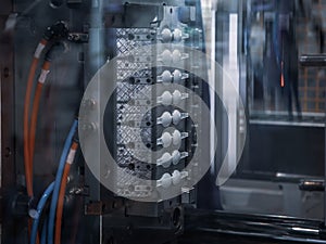 Process of plastic injection molding press machine