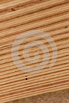 Close up of plywood