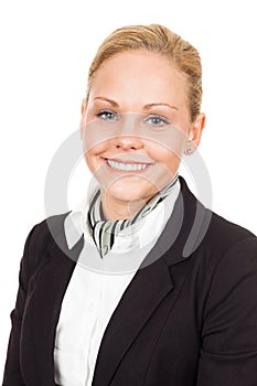 Close-up portrait of air hostess